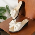thumbnail image 6 of Wovix Slippers For Women Bow Design Casual Trendy Streetwear Shoes Platform Wedding Party Wear Daily Wear, 6 of 9
