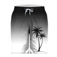 thumbnail image 4 of ZCFZJW Mens Swim Trunks Lightweight Regular Fit Casual Summer Tropical Palm Tree Printed Stretch Quick Dry Board Shorts Swimwear Bathing Suit Beach Swim Shorts with Pockets Black XXL, 4 of 4