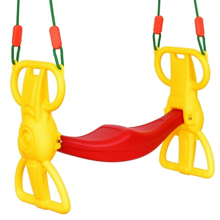 Costway Balancoire Et Portique Bebe Double Siege Balancoire Pour Enfant En Plastique Capacite De Charge 50 Kg Jaune Rouge Walmart Canada Costway Balancoire Et Portique Bebe Double Siege Balancoire Pour Enfant En Plastique Capacite De Charge 50 Kg Jaune Rouge Walmart Canada
