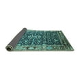 thumbnail image 2 of Ahgly Company Indoor Round Oriental Turquoise Blue Industrial Area Rugs, 3' Round, 2 of 4