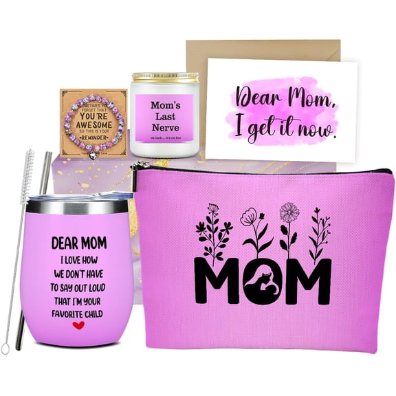 Mom Gifts, Birthday Gifts for Mom Women Mama Mommy Mother of the Bride Mother in Law, Mama Gift from Daughter Son, Funny Mothers Day Christmas Anniversary Appreciation Thank You Gift Basket Set