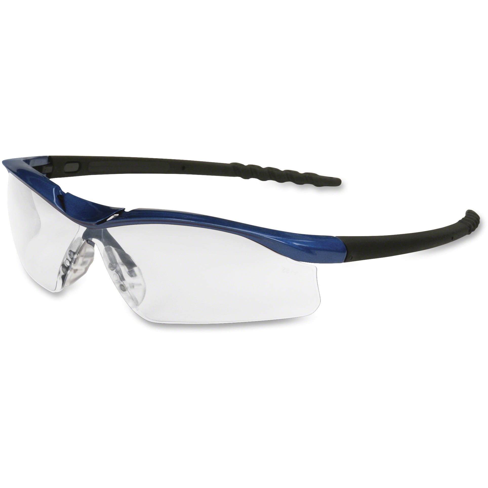 Mcr Safety Safety Glasses AntiFog Wraparound Clear/Metallic Blue