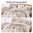 thumbnail image 6 of Regency Heights Twin Coastal Quilt Set for Dorm, 2-Piece Lightweight Beach Themed Quilt Coverlet Bedding Set, Nautical Bedspread Coverlet Bed Set with Sham for All Season, Beige, 6 of 10