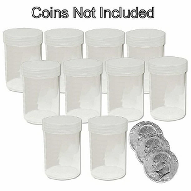 Round Large Dollar Coin Tubes Storage 38mm by BCW 10 pack