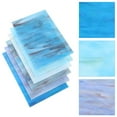 thumbnail image 3 of Glass Stained Tiles Mosaic Sheet Crafts Ripple Ceramic Varietywater Kit Sheets Pieces Colorful Broken Square Blue Craft, 3 of 6