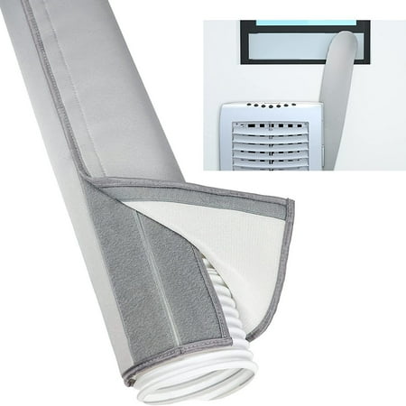 

Kafvhsty AC Hose Cover Fastener Tape for AC Accessories Quick Installation Universal 5-5.9 Inches Diameter Portable Heat Insulation Foldable Air Conditioner Exhaust Hose Insulated Wrap