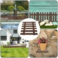 thumbnail image 6 of WRITWAA Wooden Wall Planter Ladder Set, Coffee Wood Plant Holder for Indoor and Outdoor Decor, 6 of 8