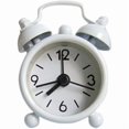 thumbnail image 1 of wonima44 White Classic Analog Alarm Clock Home Decoration,Cute Small Metal Alarm Clock,Cool Creative Alarm Clock,Halloween Thanksgiving,Alarm Clocks Home Décor Products 2.4 x 0.7 x 1.6 inches, 1 of 1