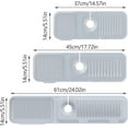 thumbnail image 3 of 2025 New Kitchen Splash Guard For Sink, 24in Kitchen Sink Splash Guard Sink Draining Pad Behind Faucet, Faucet Mat for Kitchen Sink for Cleaning Drying Mat (White), 3 of 10
