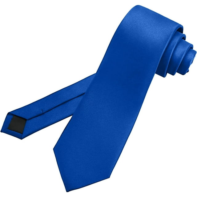 GHSDFBB Men's Ties Solid Pure Color 3.15" (8CM) Necktie Blue Ties For Men, Blue, Medium
