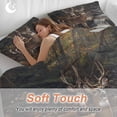 thumbnail image 5 of Forest Deer Bedding 3 Piece Duvet Cover Set California King, Farmhouse Vintage River Elk Soft Microfiber Comforter Cover with Zipper Closure & Pillowcases, Wrinkle & FadeResistant Quilt Cover, 5 of 9