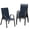 navy blue - 4 pieces, variant on All-Weather Stackable Patio Dining Chairs Set of 4/6 – High Back, Breathable Textilene, Sturdy Metal Frame Outdoor Chairs for Deck, Lawn, Garden & Balcony