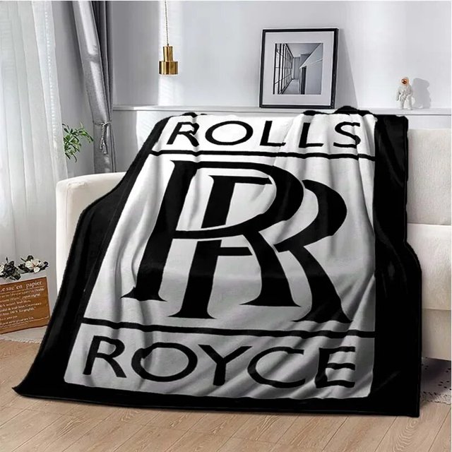 R-rolls-royce-Manta de franela transpirable, mantas cálidas para cama, viajes, dormitorio, suave, decoración del hogar