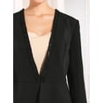 thumbnail image 4 of DARING DIVA Women's Short Blazer Open Front Cocktail Work Cardigan Jacket M Black, 4 of 6
