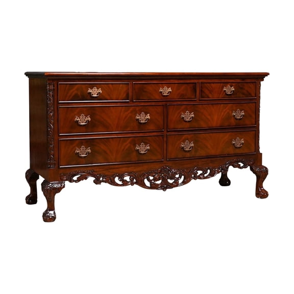 Chippendale Mahogany Triple Dresser