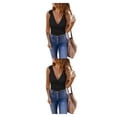 thumbnail image 3 of Minnieouse Manténgase fresco y elegante con camisetas sin mangas para mujer Camiseta sin mangas de poliéster cómoda Ropa de mujer Blusa Casual Negro m,1 2piezas, 3 of 6
