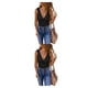 thumbnail image 4 of Minnieouse Camisetas sin mangas para mujer con capas fáciles para cualquier ocasión, camiseta sin mangas para mujer, blusa informal transpirable Negro 3XL,1 2piezas, 4 of 6