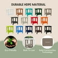 thumbnail image 5 of WestinTrends Aruba 2-Tier Outdoor HDPE Modern Adirondack Square Patio Side Table, Weathered Wood, 5 of 14
