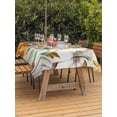 thumbnail image 2 of Outdoor Tablecloth with Umbrella Hole and Zipper, Orange Pumpkins Fall Rectangle Table Cloth 52x70 Inch Waterproof Tablecloth, Sunflower Leaves Picnic Table Cover for Patio Camping, 2 of 7
