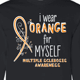 thumbnail image 4 of Inktastic I Wear Orange for Myself Multiple Sclerosis Awareness Long Sleeve T-Shirt, 4 of 5