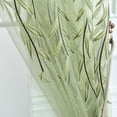 thumbnail image 5 of Willow Leaf Window Curtain,Voile Panel Drapes Curtain, Green Willow Leaf Curtain, for Living Room, Bedroom, Balcony,39x102", 5 of 6