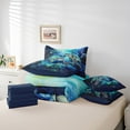 thumbnail image 4 of Erosebridal Sea Turtle Bedding Sets Twin Size For Teens,Marine Wildlife Comforter Sets With Sheets,Underwater World Bedroom Decor,Reversible,Breathable,7Pcs, 4 of 5