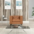 thumbnail image 5 of Rnfurnishings3-PC LeatherGel Living Room Loveseat+2 chairs Set-Saddle Brown, 5 of 7