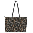 thumbnail image 4 of ZUXONGSY Paw Print Handbag for Women Waterproof Work Bag Portable Laptop Tote Bag with Zip Compartments for Shopping Work, 4 of 6