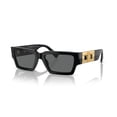 thumbnail image 1 of Gafas de sol Versace unisex con montura negra y lentes gris oscuro de 54 mm, 1 of 5