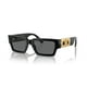 thumbnail image 1 of Gafas de sol Versace unisex con montura negra y lentes gris oscuro de 54 mm, 1 of 5
