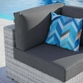 thumbnail image 3 of Lounge Chair, Rattan, Wicker, Grey Gray, Modern Contemporary Urban Design, Outdoor Patio Balcony Cafe Bistro Garden Furniture Hotel Hospitality, 3 of 7