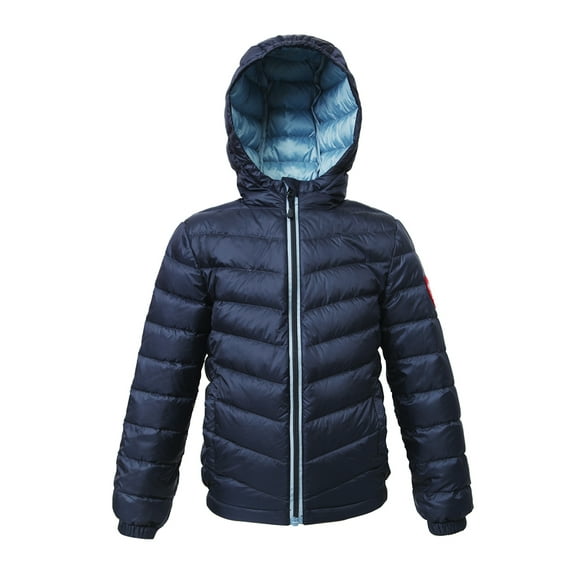 Rokka&Rolla Girls' Ultra-Light Down Jacket Packable Puffer Coat, Sizes 4-18