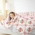 thumbnail image 4 of Manfei Cartoon Gardon Rose Bedding Comforter Set for Girls, Kawaii Girly Pink Bowknot Twin Comforter Sets, Princess Style Reversible Bedding Set, Super Cozy Room Decor, 2pcs, 4 of 8