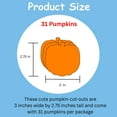 thumbnail image 2 of SHAPES ETC. Small Single Color Cut-Out - Orange Pumpkin, 2 of 11