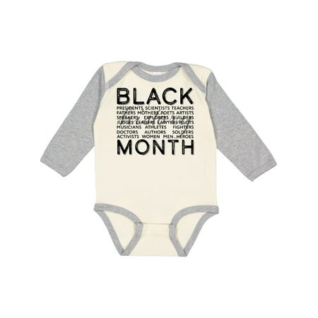 

Inktastic Black History Month- Occupations and Identities Boys or Girls Long Sleeve Baby Bodysuit