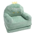 thumbnail image 4 of Cartoon Green Dinosaur Foldable Toddler Chair With Wide Handle, Soft Breathable Kids Sofa For Reading, Relaxing, Sleeping, 4 of 8