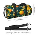 thumbnail image 4 of Gaeub Fresh Orange Lightweight Travel Cylinder Bag Gym Tote Bag Sports Training Duffle Bag with Pockets and Straps, 4 of 8