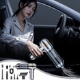 thumbnail image 1 of Aspirador de coche de alta potencia 120W de mano inalámbrico recargable para coche y hogar | Portátil Multifunción Aspiración Fuerte 9000/12000PA | Compacto y ligero: 21x16x6cm | Batería de 2000 mAh, 1 of 9