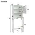 thumbnail image 4 of SEGMART Tall Bathroom Storage Cabinet, Bathroom Furniture Over The Toilet, Freestanding Bathroom Cabinet with Adjustable Shelf, Bathroom Hutch Over Toilet, Space Saving Toilet Shelf Organizer, K3784, 4 of 10