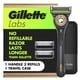 thumbnail image 1 of GilletteLabs con barra exfoliante de afeitar para hombres, 1 asa, 3 recambios de cuchillas, incluye funda de viaje para un almacenamiento cómodo sobre la marcha, regalos de día f, 1 of 10