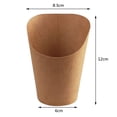 thumbnail image 3 of 200Pcs Disposal Take-Out Baking Cakes Egg Puff French Fries Chips Snacks Kraft Paper Cups Holder, 300Ml (Brown), 3 of 9