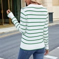 thumbnail image 4 of Camisas de Mujer con Cuello de Solapa, Cuello en V, Blusa de Larga, Blusa Informal Elegante. Verde XL, 4 of 8