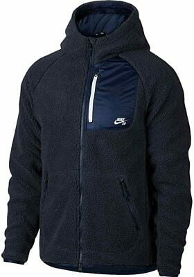 Naufragio sala operador Nike SB Everett Sherpa Obsidian/White Men's Full Zip Hoodie Jacket Size 2XL  - Walmart.com