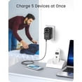 thumbnail image 4 of LENCENT Adaptador Universal de Viaje, GAN III 100W Adaptador Internacional con 2 USB QC4.0&2 USB-C P, 4 of 8