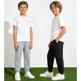 thumbnail image 4 of MERIDIANO Boys' Scuba Joggers 2-Pack - Tapered Athletic Sweatpants for School, Sports & Daily Wear, 4 of 8