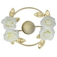 thumbnail image 4 of Accesorios de boda, Candelero Candelabro de flor rosa Candelabros dorados Diseño de clase mundial, 4 of 9