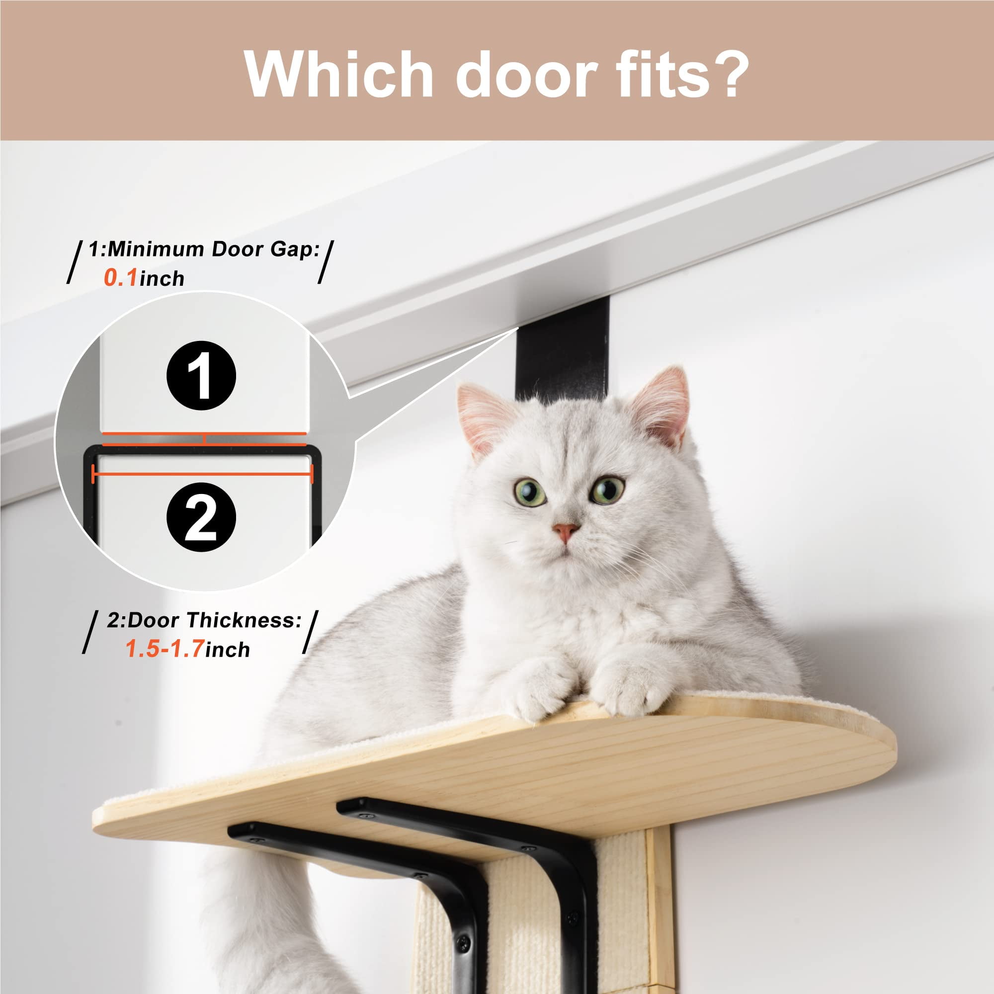 Cat Climber Multi Level Door Hanging Cat Tower Large Design 4 Tier Hanging Cat Condo Door Cat Tree 67.3 Inches Walmart