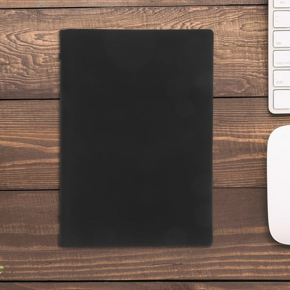 Hemoton A5 Loose Leaf Notebook with PU Cover Fountain Pen Friendly Paper for Daily Use Black 5 x 8.3 inches