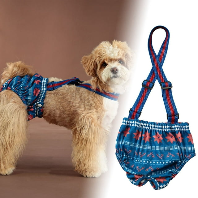 Dog Harness Pet Clothes Reusable Washable Breathable Comfortable Doggy Pants For Female Dogs Leak Soft Polyester Fabric Pet Clothes for Large Dogs Female Pet Clothes Pet Clothes for Large Dogs Pet