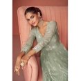thumbnail image 3 of Ethnic Party Wear Designer Palazzo Suits Indian Pakistani Salwar Kameez Dress ( Pista, M - 40 ), 3 of 7
